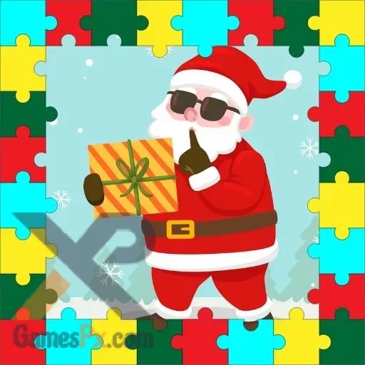 Santa Puzzle For Kids